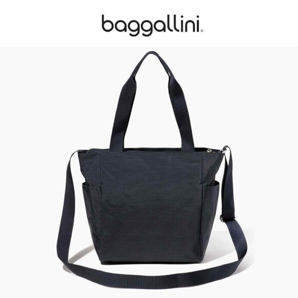 NWT!  Baggallini Get Carried Away Tote in French Navy - Picture 2 of 8